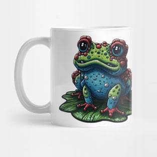 Cartoon colourful toad Mug